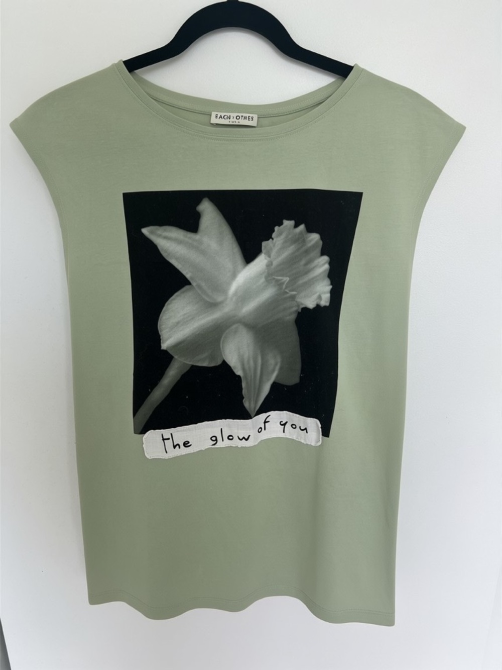 Sage Green Graphic Tee - "The Glow of You"